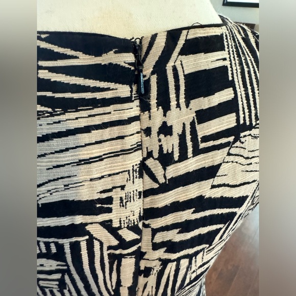 Reiss Black/White Culotte Hail Cotton Blend Playsuit Sz 10 - Picture 13 of 14